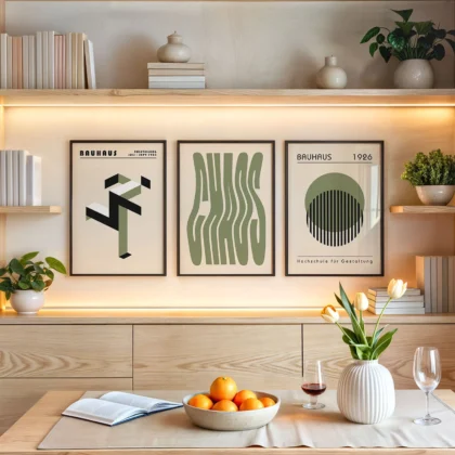 Bauhaus Print Set of 3 – Basic Forms