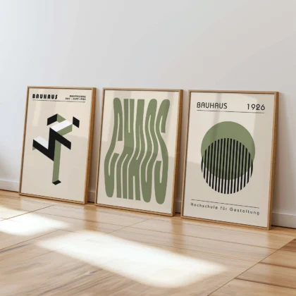 Bauhaus Print Set of 3 – Basic Forms