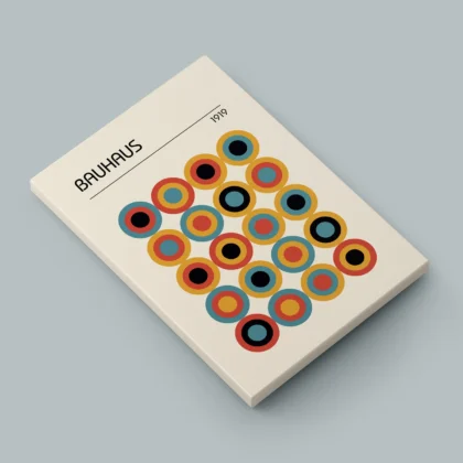 Bauhaus Wandbilder 3er Set – Punktrhythmus