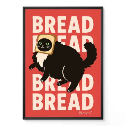 Black Cat Wall Art – Bread