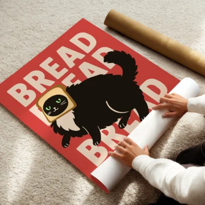 Black Cat Wall Art – Bread