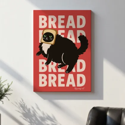 Black Cat Wall Art – Bread