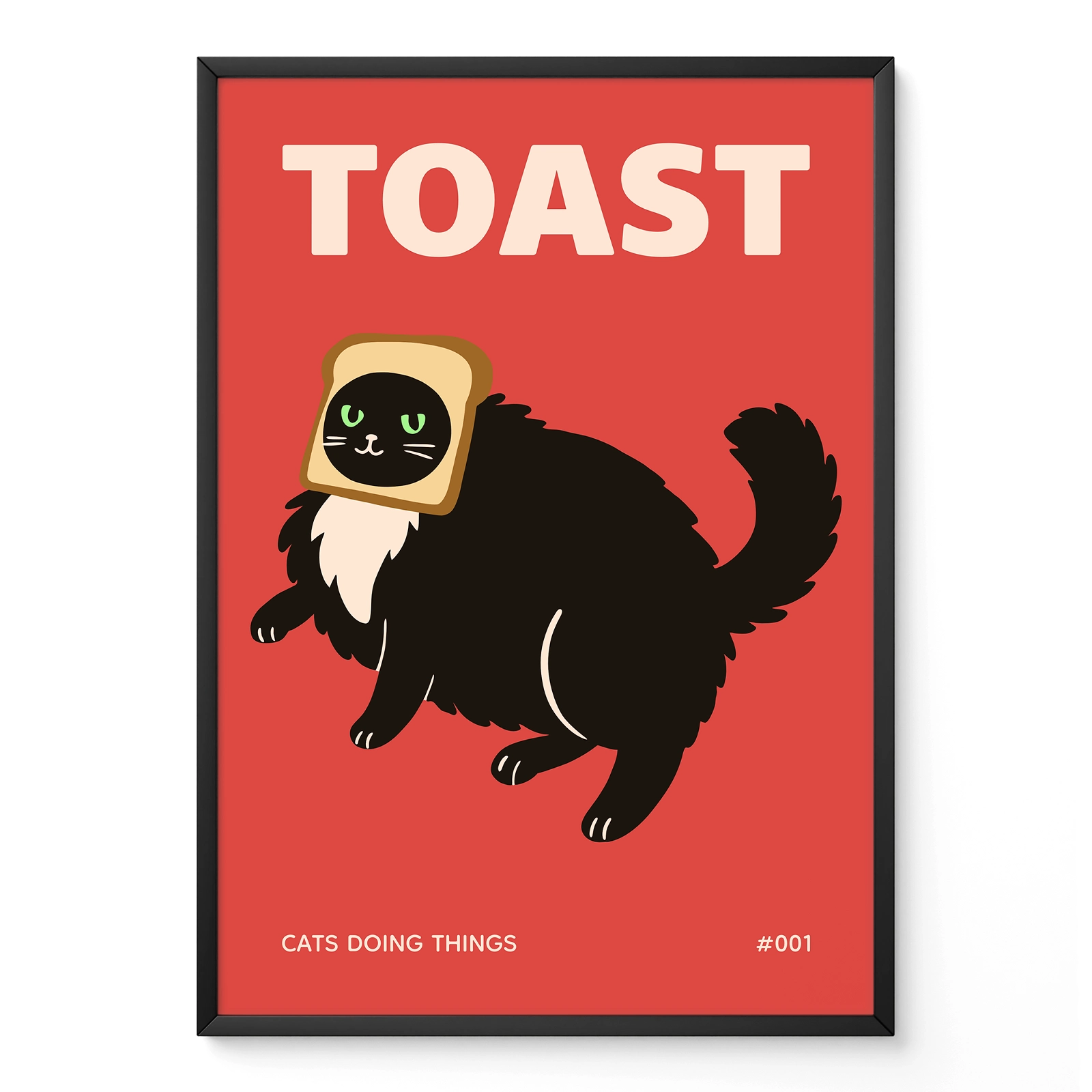 Black Cat Wall Art – Toast