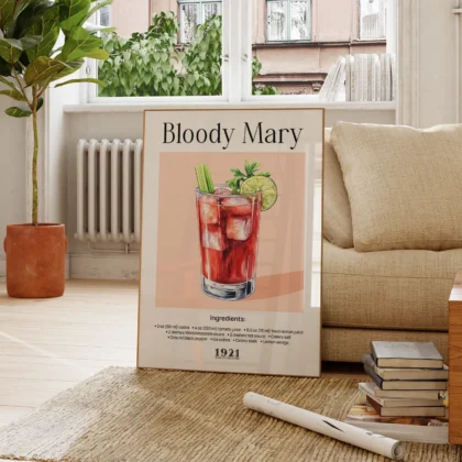 Cocktail Wall Art – Bloody Mary