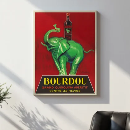 Bourdou Vintage Advertising Poster by Leonetto Cappiello