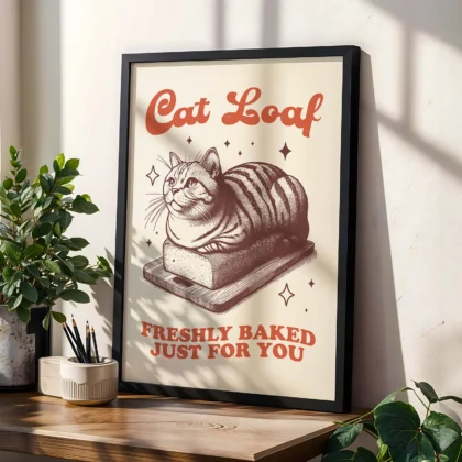 Cat Wall Art – Freshly Baked Just for You