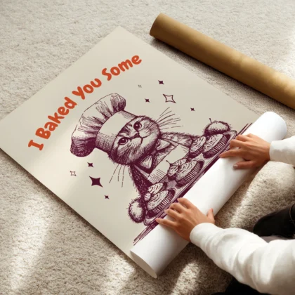 Cat Wall Art – I Baked You Some Shut The Fucupcakes
