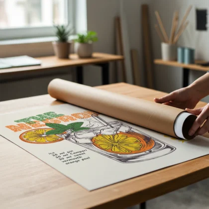 Wandbild – Negroni Rezept
