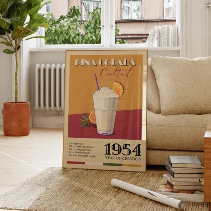 Cocktail Wall Art – Pina Colada Art Print
