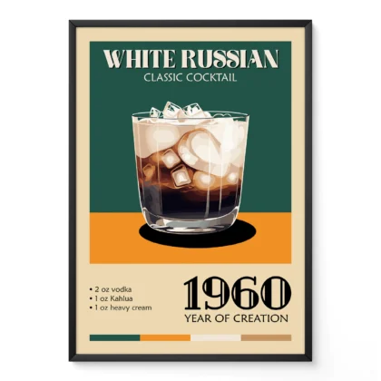 Cocktail Wall Art – White Russian