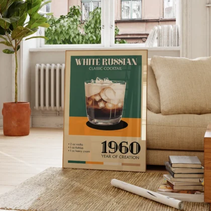 Cocktail Wall Art – White Russian