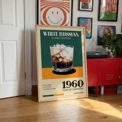 Cocktail Wall Art – White Russian