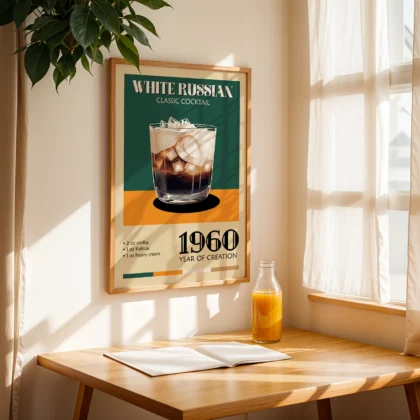 Cocktail Wall Art – White Russian