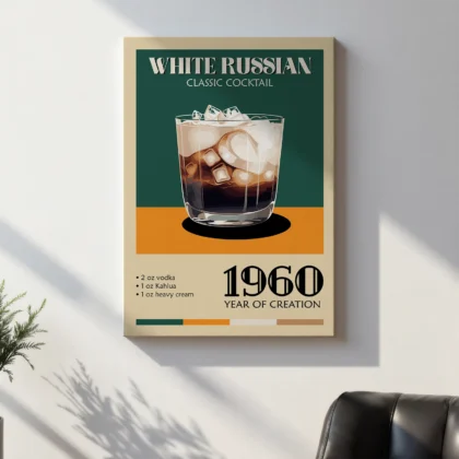 Cocktail Wall Art – White Russian