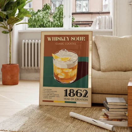 Cocktail Wall Art – Whiskey Sour