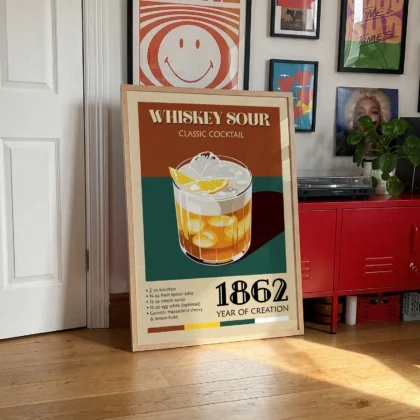 Cocktail Wall Art – Whiskey Sour