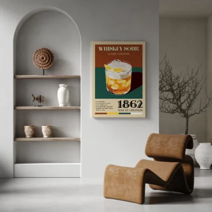 Cocktail Wall Art – Whiskey Sour