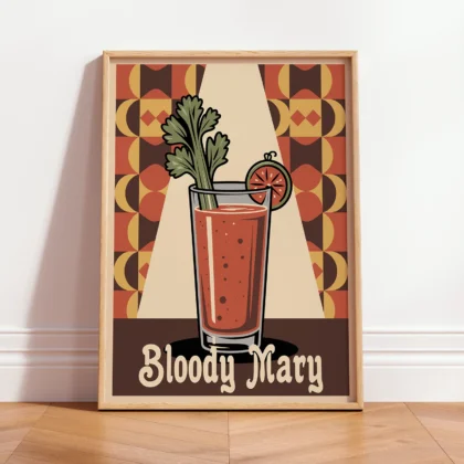 Cocktail Wall Art – Bloody Mary Art Print