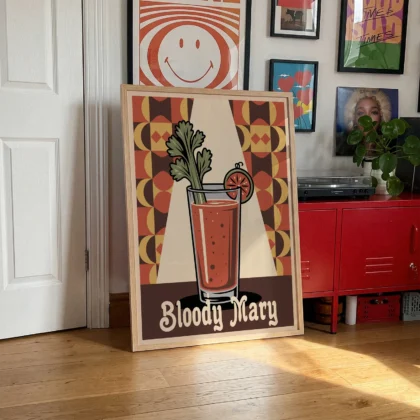 Cocktail Wall Art – Bloody Mary Art Print