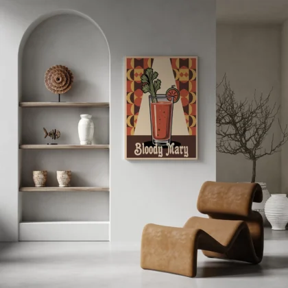 Cocktail Wall Art – Bloody Mary Art Print