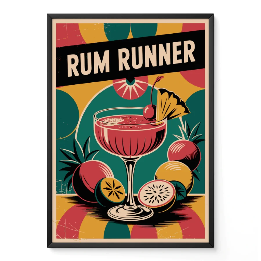Cocktail Wall Art – Rum Runner