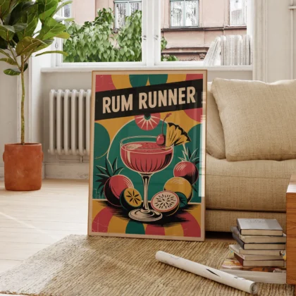 Cocktail Wall Art – Rum Runner