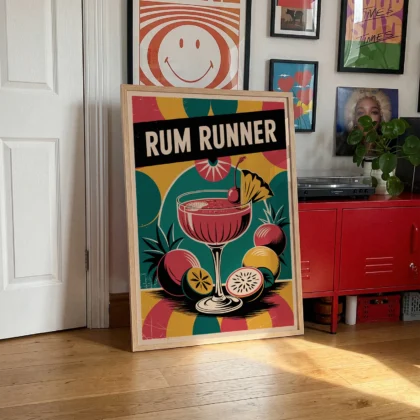 Cocktail Wall Art – Rum Runner