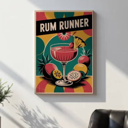 Cocktail Wall Art – Rum Runner