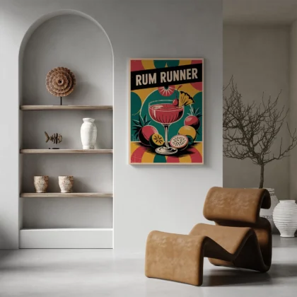 Cocktail Wall Art – Rum Runner
