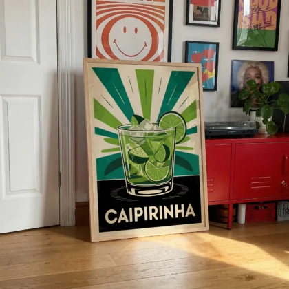 Caipirinha Cocktail Wall Art