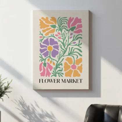 Colorful Flower Wall Art – Poster or Canvas Print
