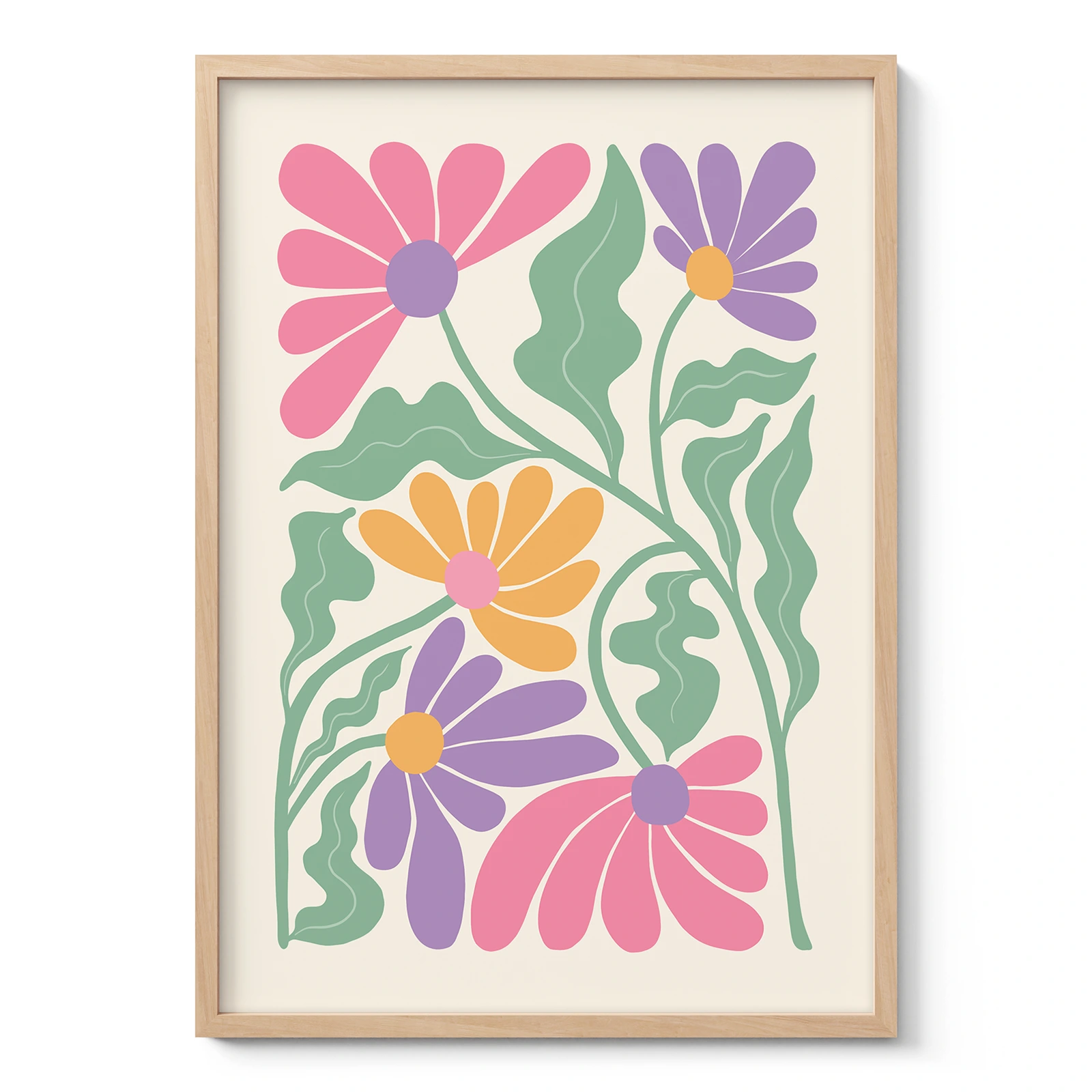 Colorful Flower Wall Art