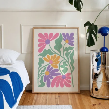 Colorful Flower Wall Art