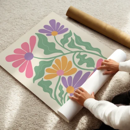 Colorful Flower Wall Art