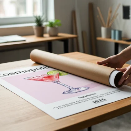 Wandbild – Cosmopolitan Cocktail Rezept
