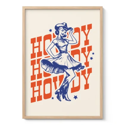 Cowgirl Wall Art – Poster or Canvas Print