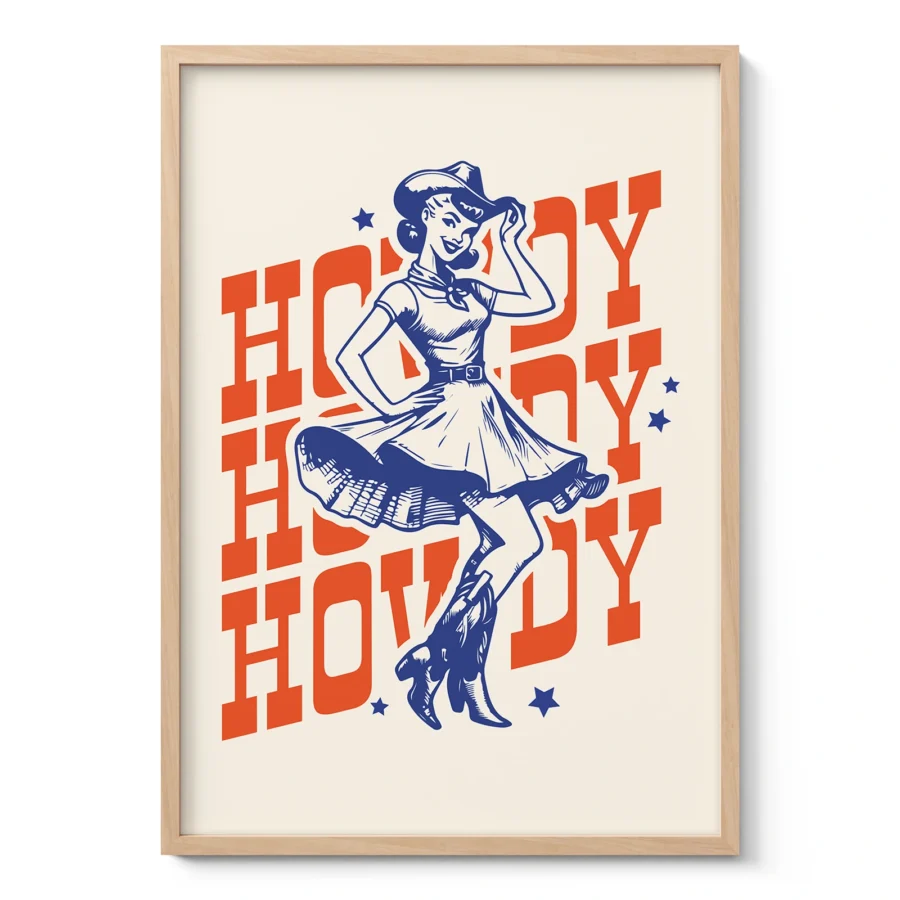 Cowgirl Wall Art – Poster or Canvas Print