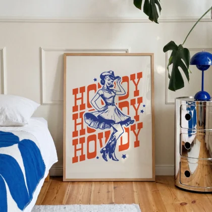 Cowgirl Wall Art – Poster or Canvas Print