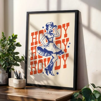 Cowgirl Wall Art – Poster or Canvas Print