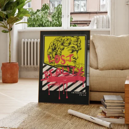 David Street Art Wandbild – Lost in Reality