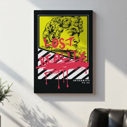 David Street Art Wandbild – Lost in Reality