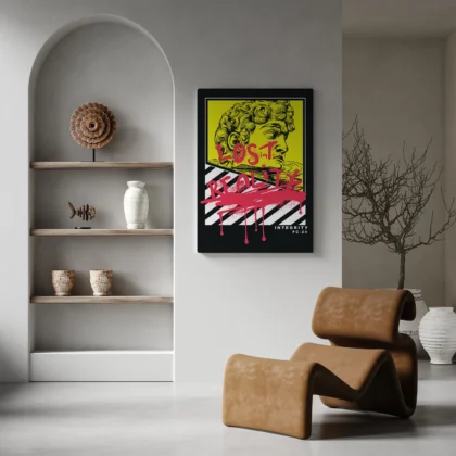 David Street Art Wandbild – Lost in Reality