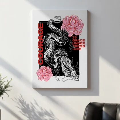 Japanischer Drache Wandbild
