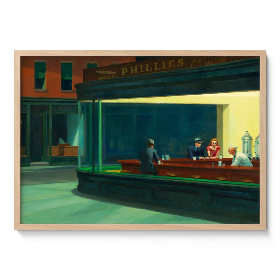 Nighthawks by Edward Hopper – Art Print Poster
