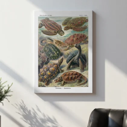 Chelonia Turtles Wall Art by Ernst Haeckel
