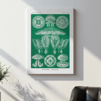 Discomedusae Green Jellyfish by Ernst Haeckel