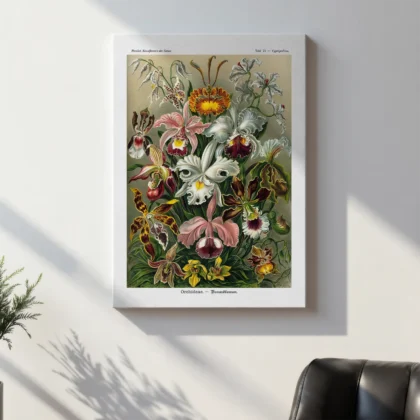 Orchideae Lilly Flowers by Ernst Haeckel