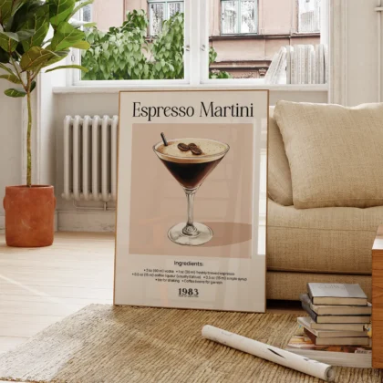 Wandbild – Espresso Martini Cocktail Rezept