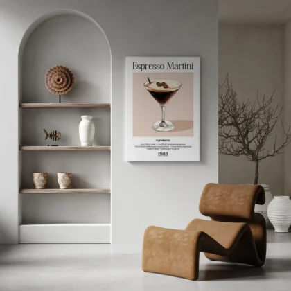 Wandbild – Espresso Martini Cocktail Rezept