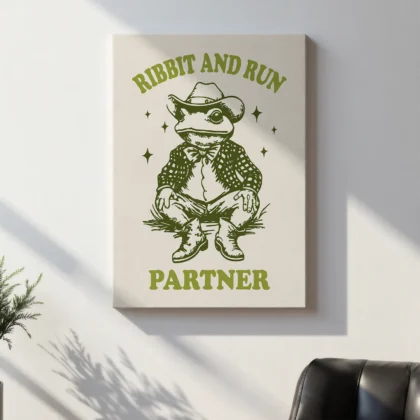 Frog Cowboy Wall Art